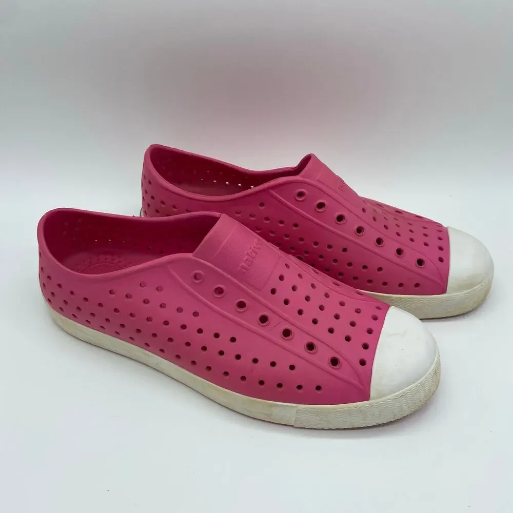Native Girls' size J6 Pink Jefferson Slip-On Sneaker Shoe Outdoor Gorpcore